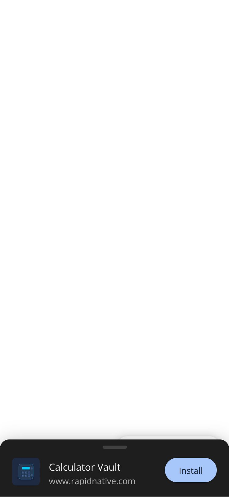 Calculator Vault screen 1