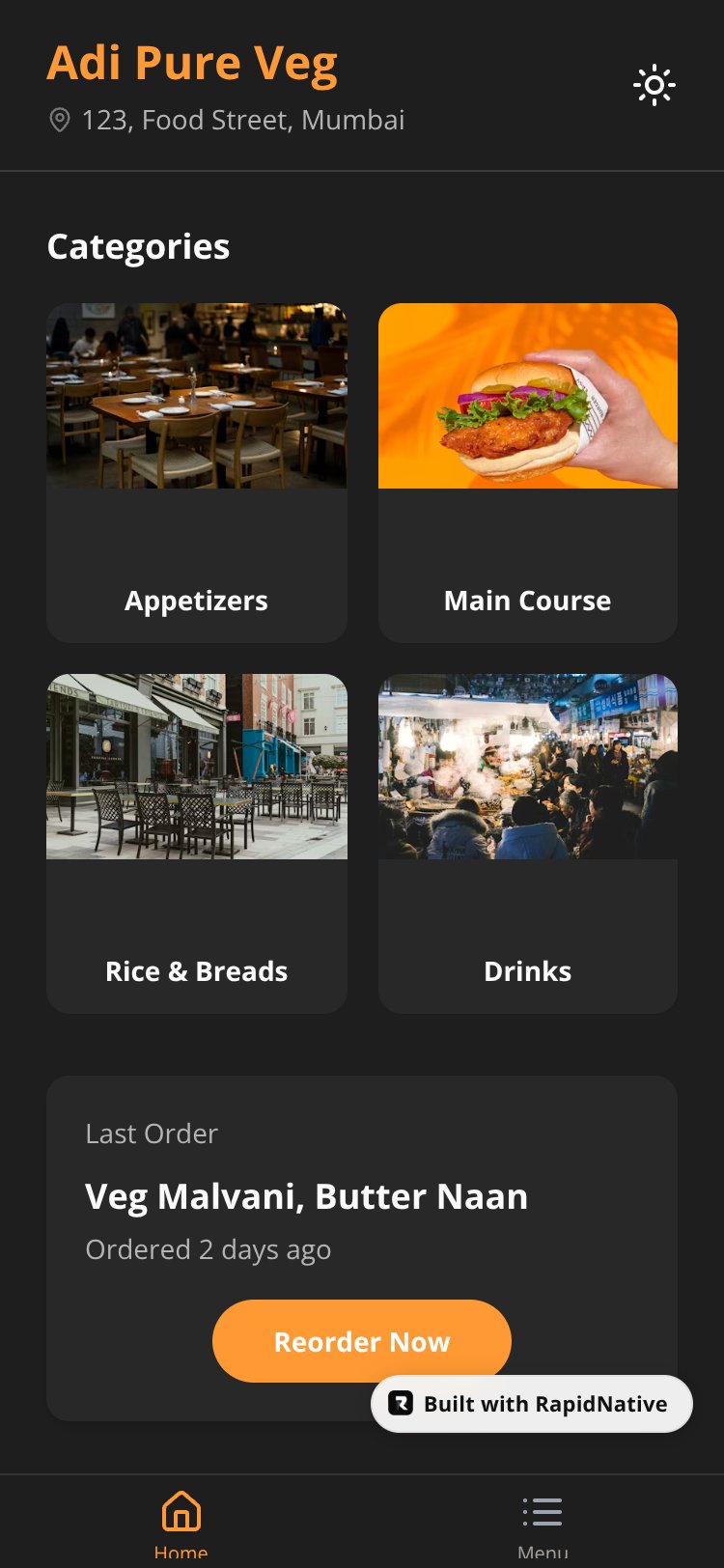 Adi Pure Veg screen 1
