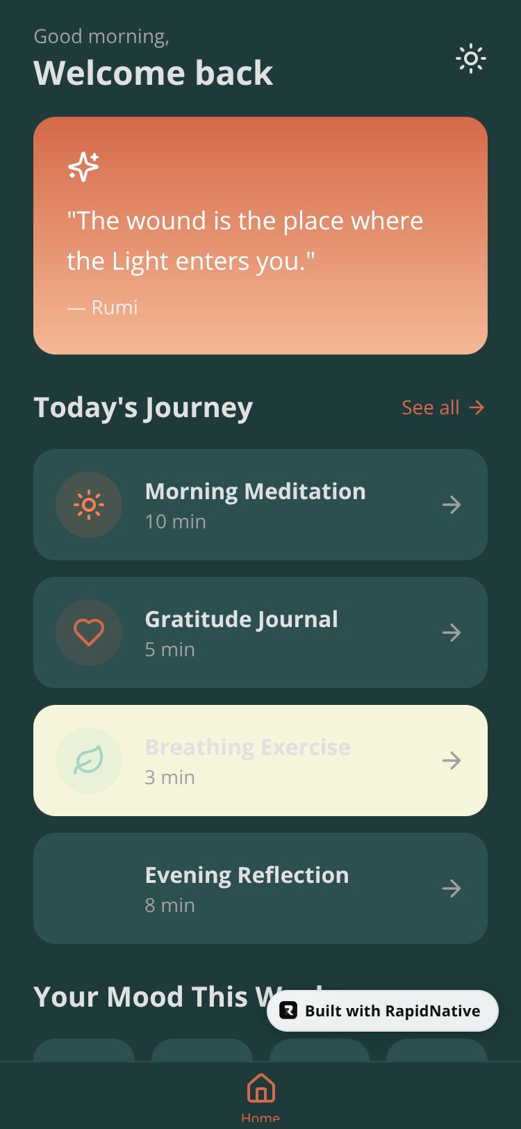 Healing Horizon screen 1