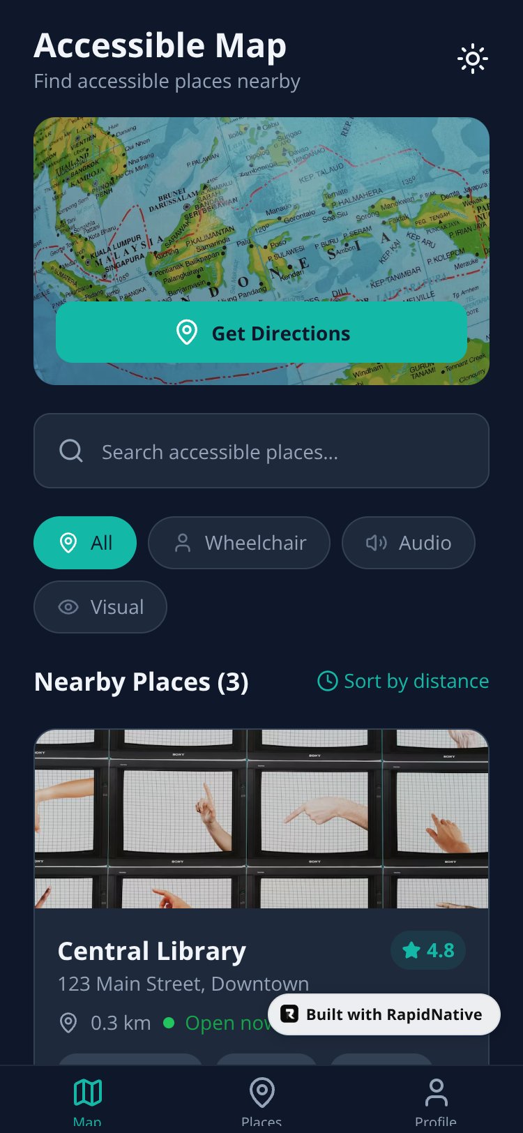 MapAble screen 1