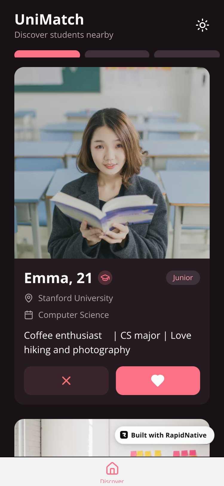 UniMatch screen 1