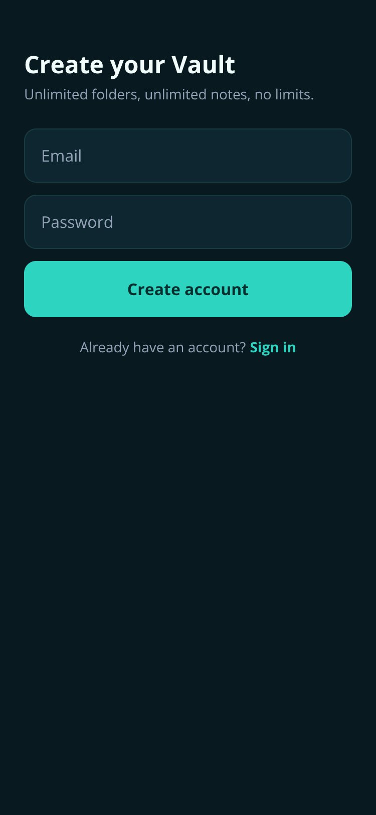 The Vault screen 2