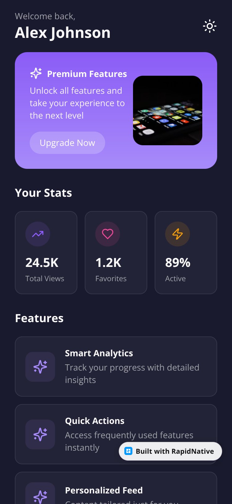 MyApp screen 1