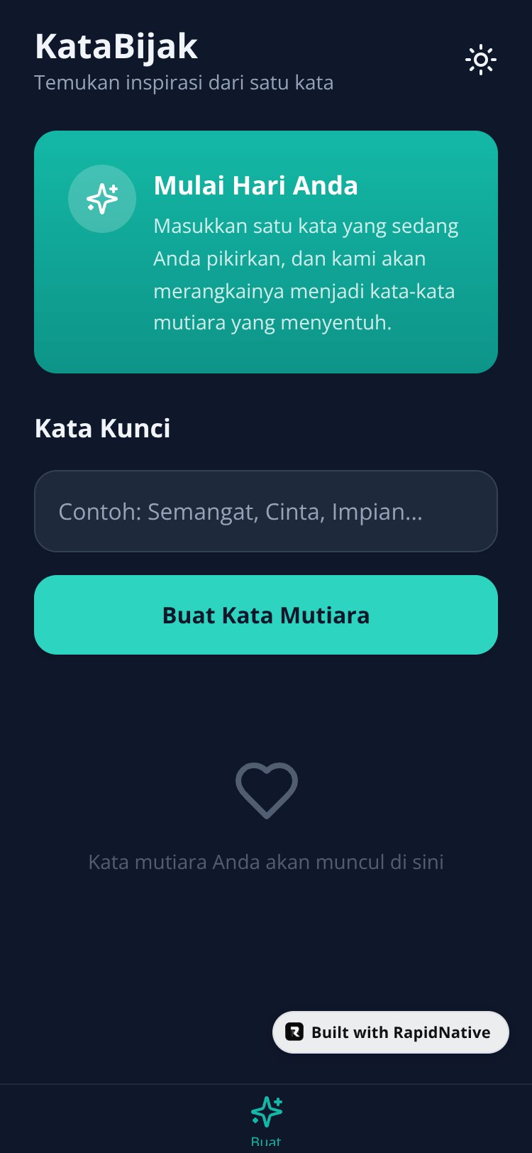 KataBijak screen 1