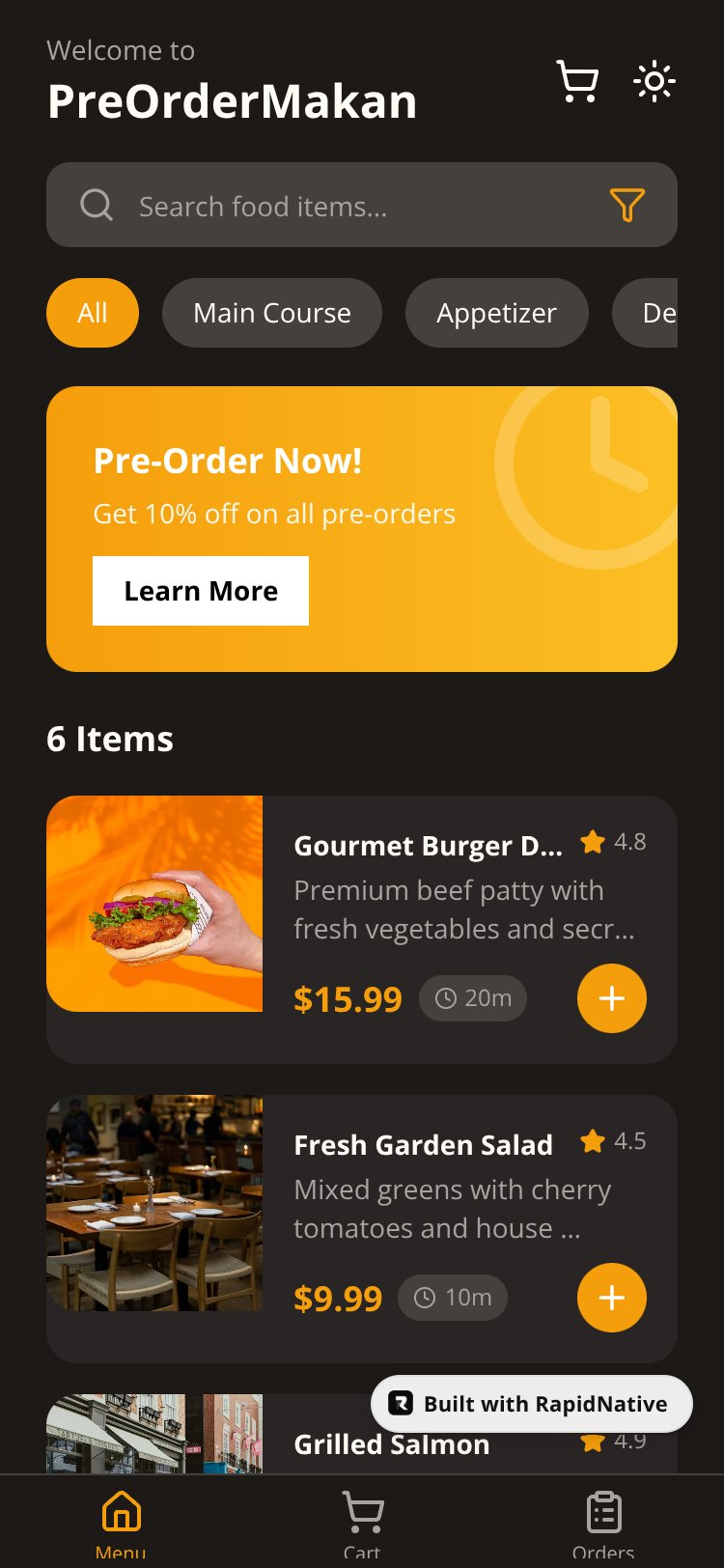 PreOrderMakan screen 5