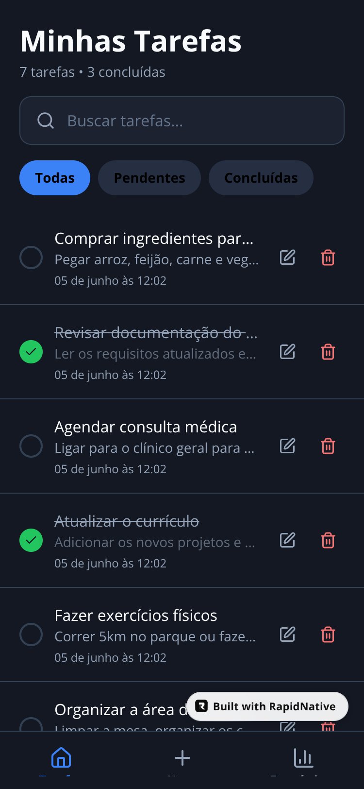TaskTracker screen 2