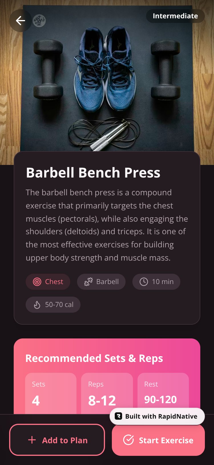 FitMaster Pro screen 2