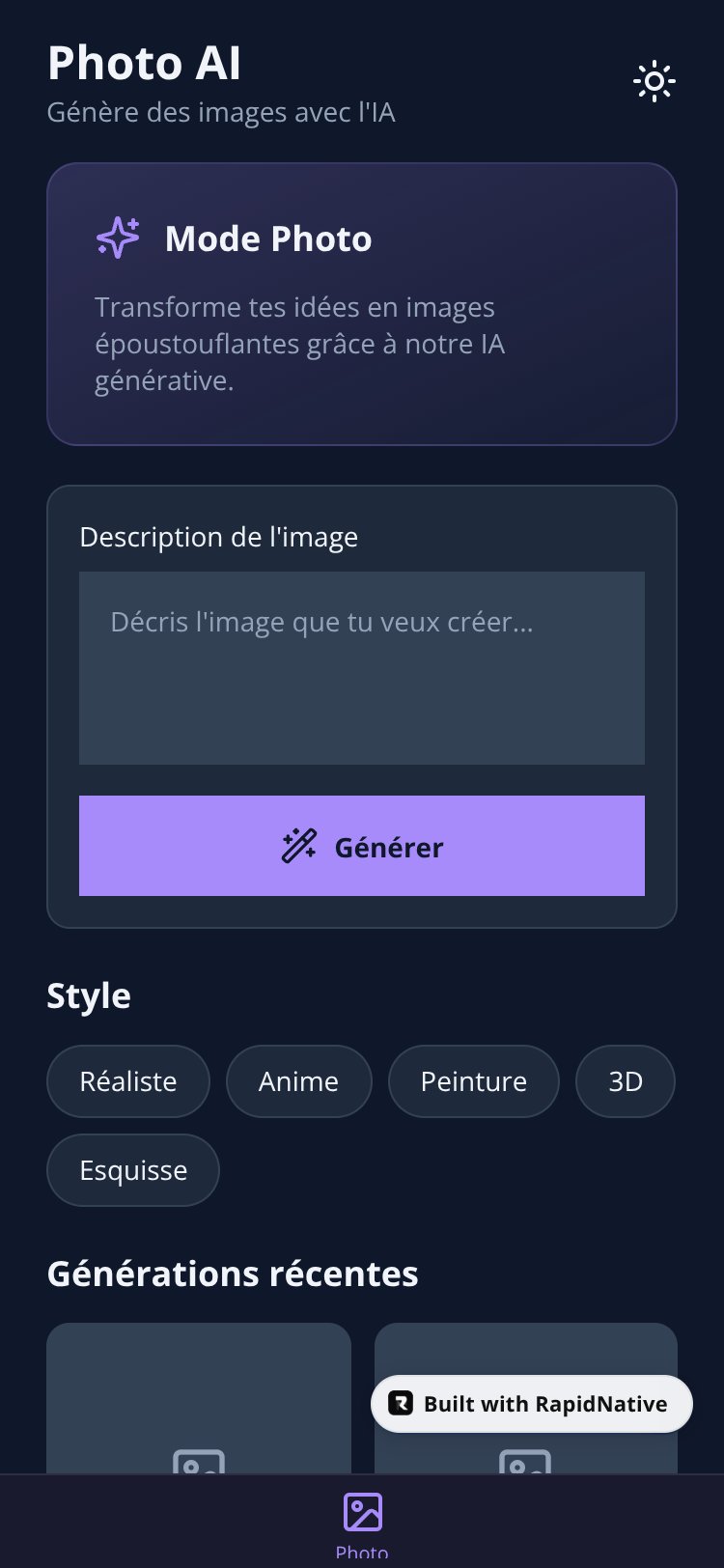 expo-nativewind screen 1