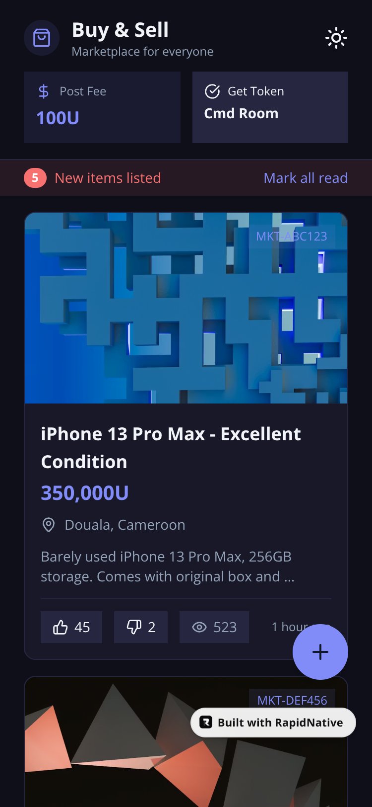 GO Command screen 5