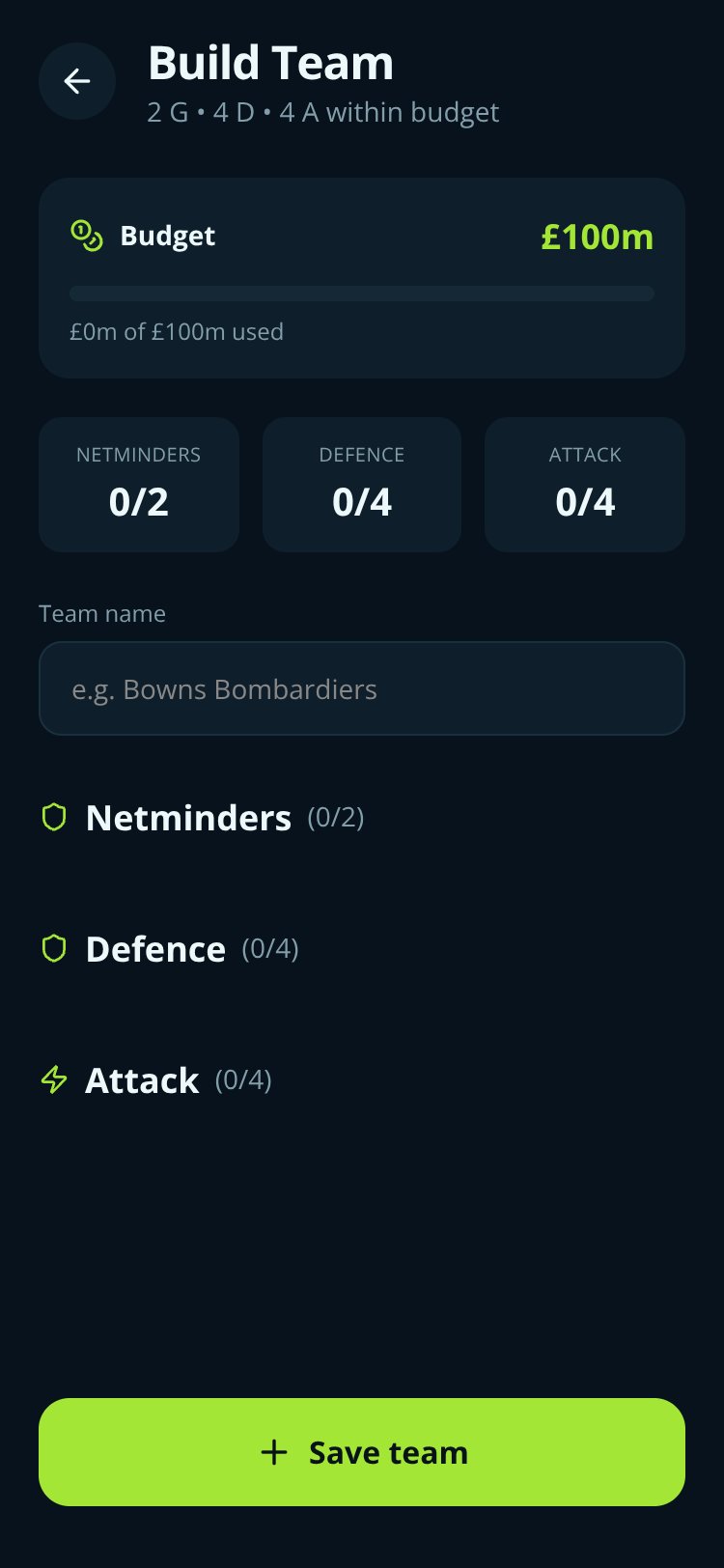 Fantasy Puck screen 4