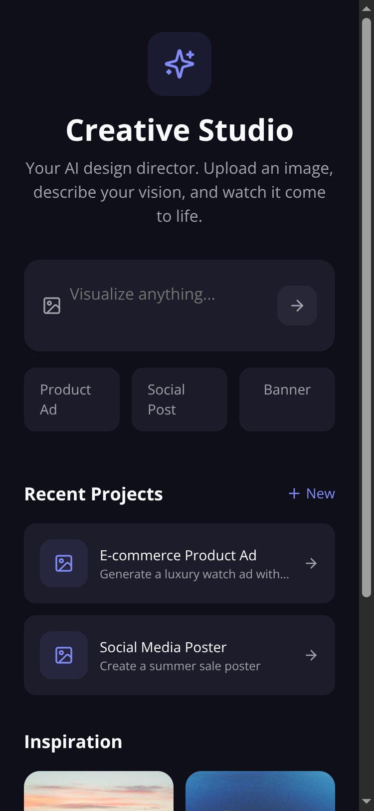 Creative Studio screen 1