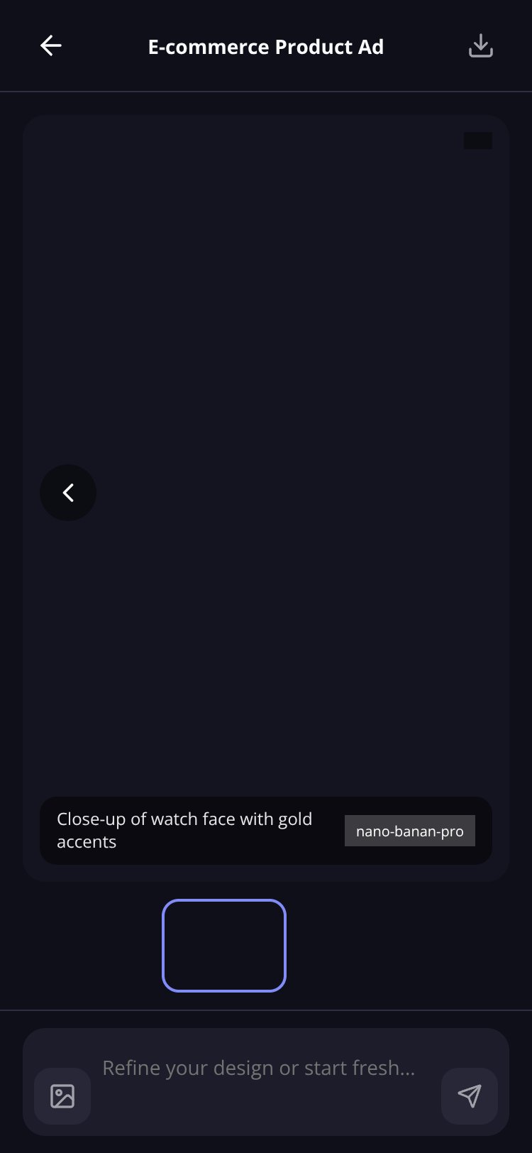 Creative Studio screen 2
