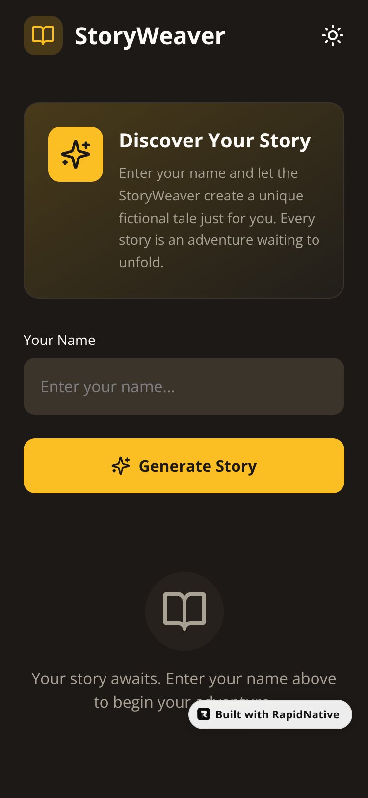 StoryWeaver screen 1
