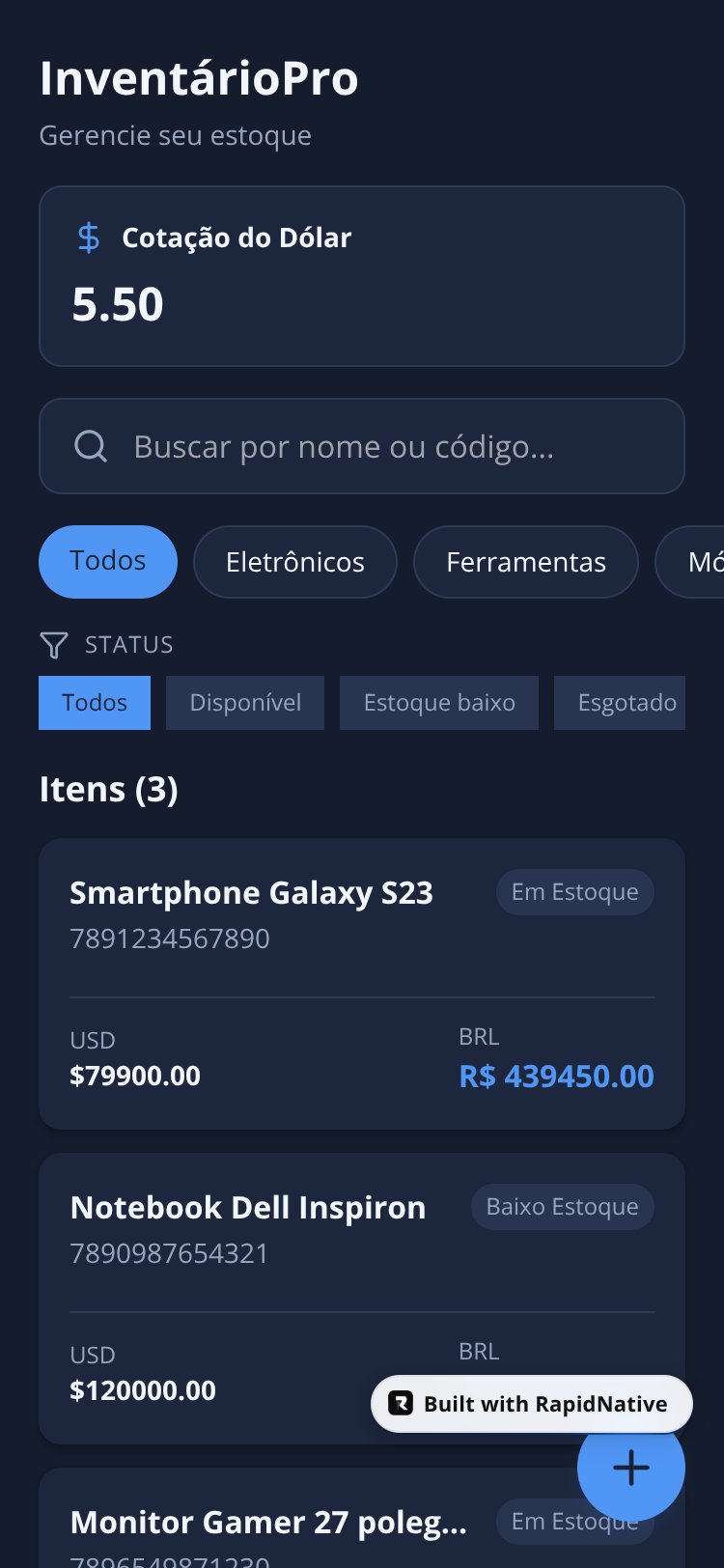 InventárioPro screen 3