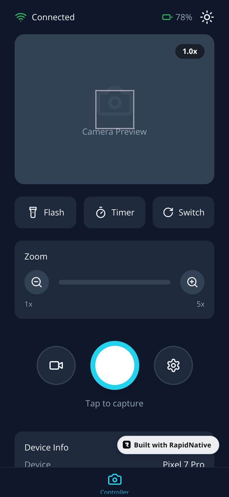 CamRemote Pro screen 1