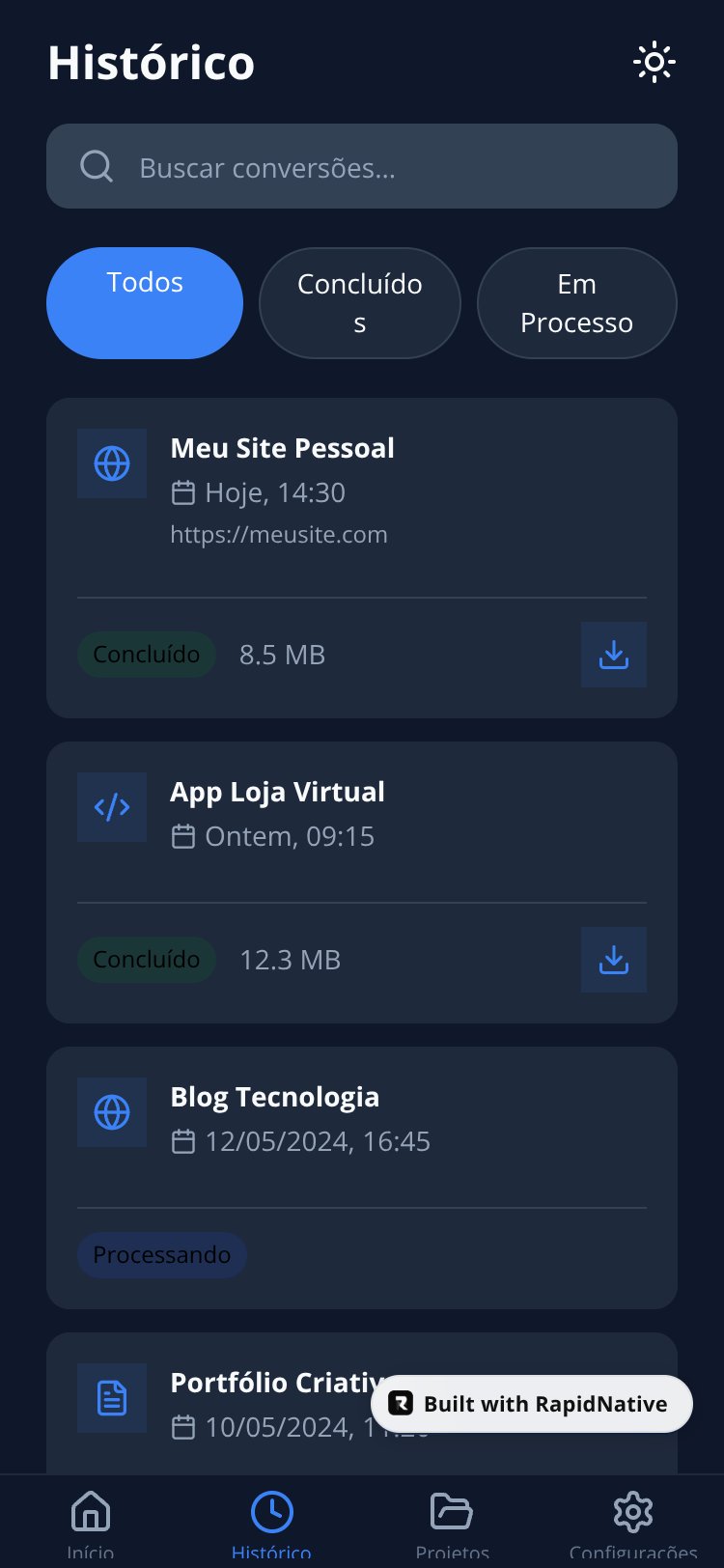 WebToAPK Pro screen 3