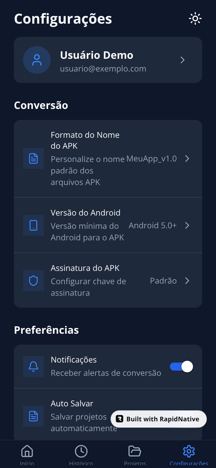 WebToAPK Pro screen 5
