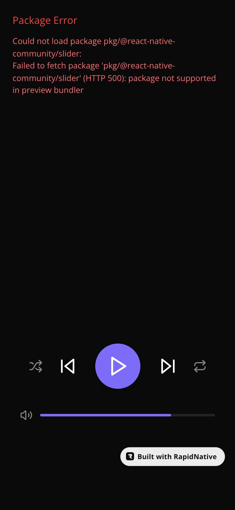 VibePlayer screen 1