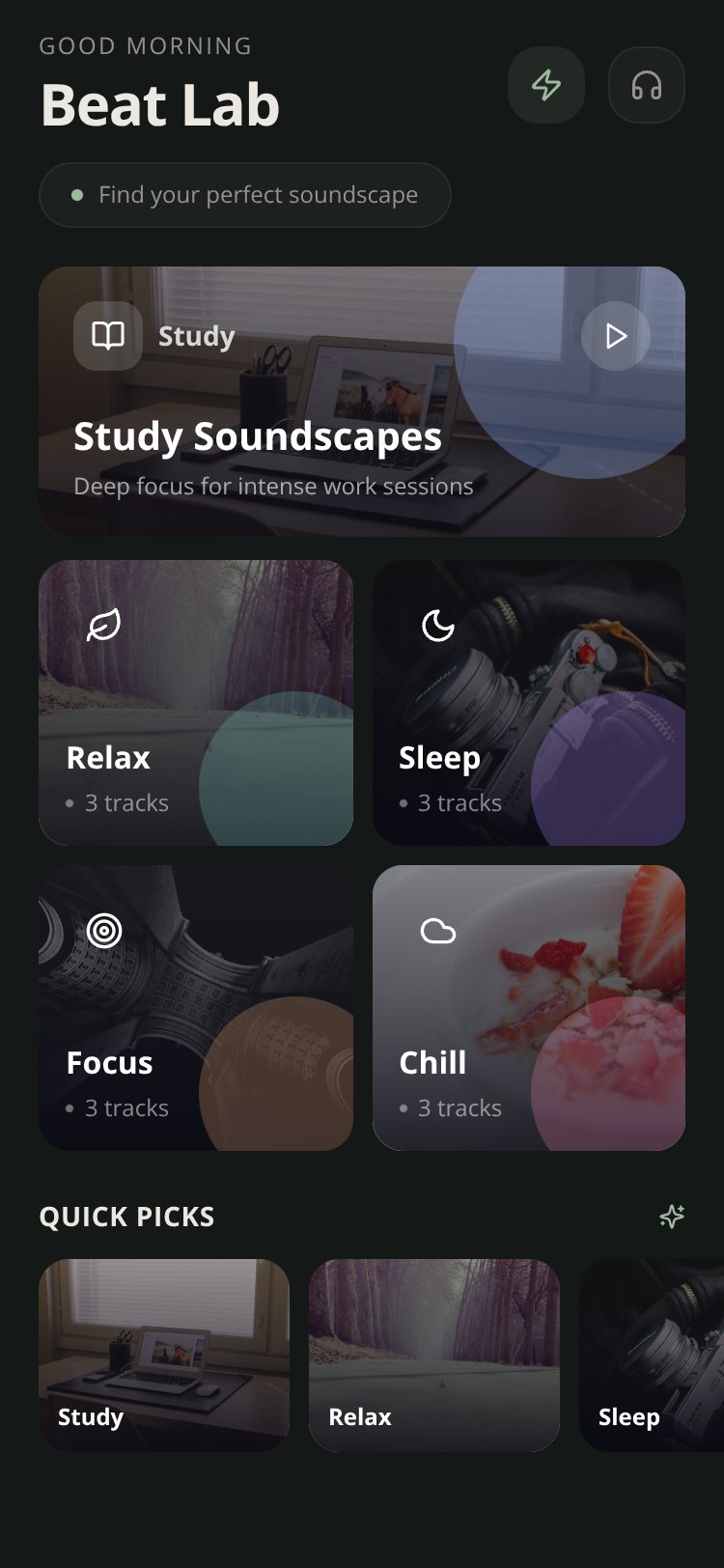 Beat Lab screen 1