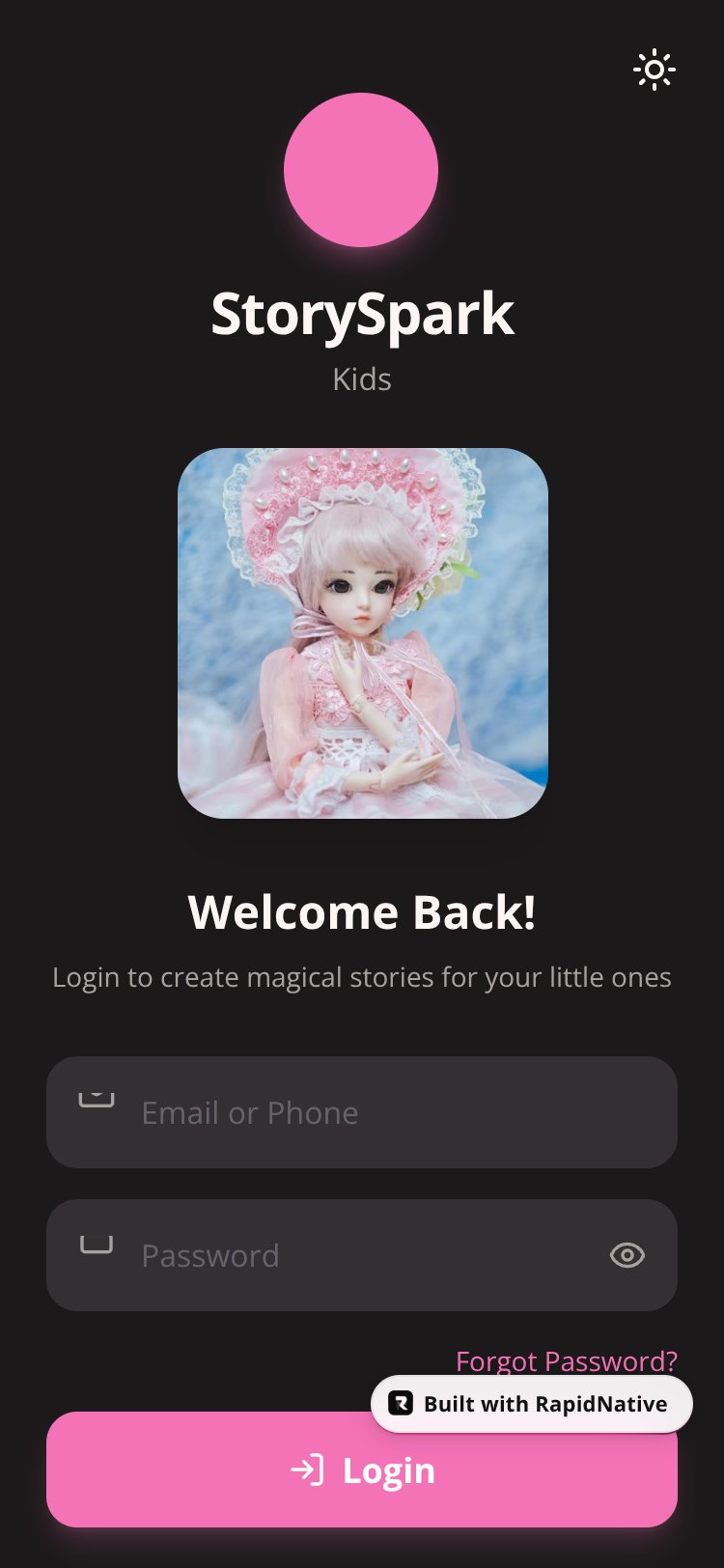 StorySpark Kids screen 1