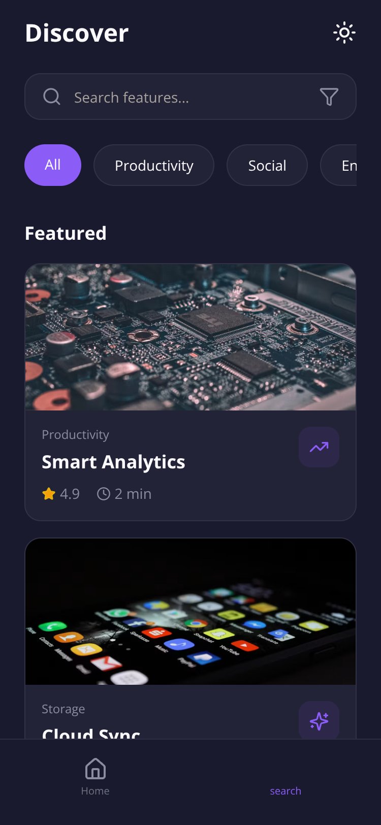 DemoApp iOS Copy screen 1