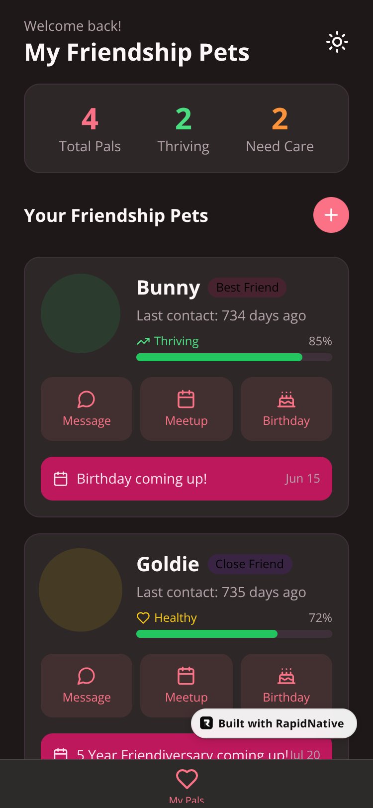 FriendPals screen 1