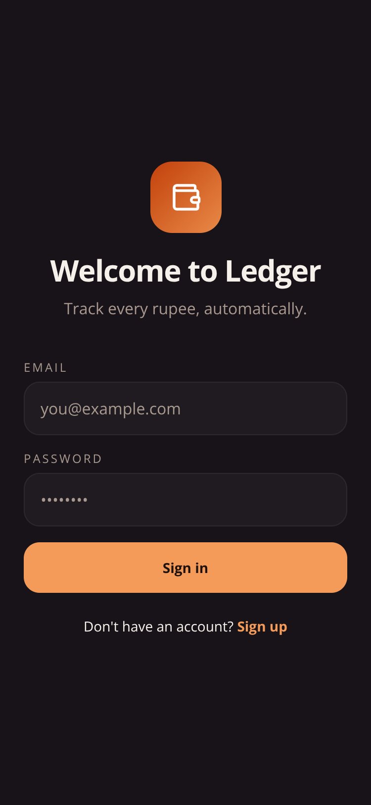 Ledger screen 1