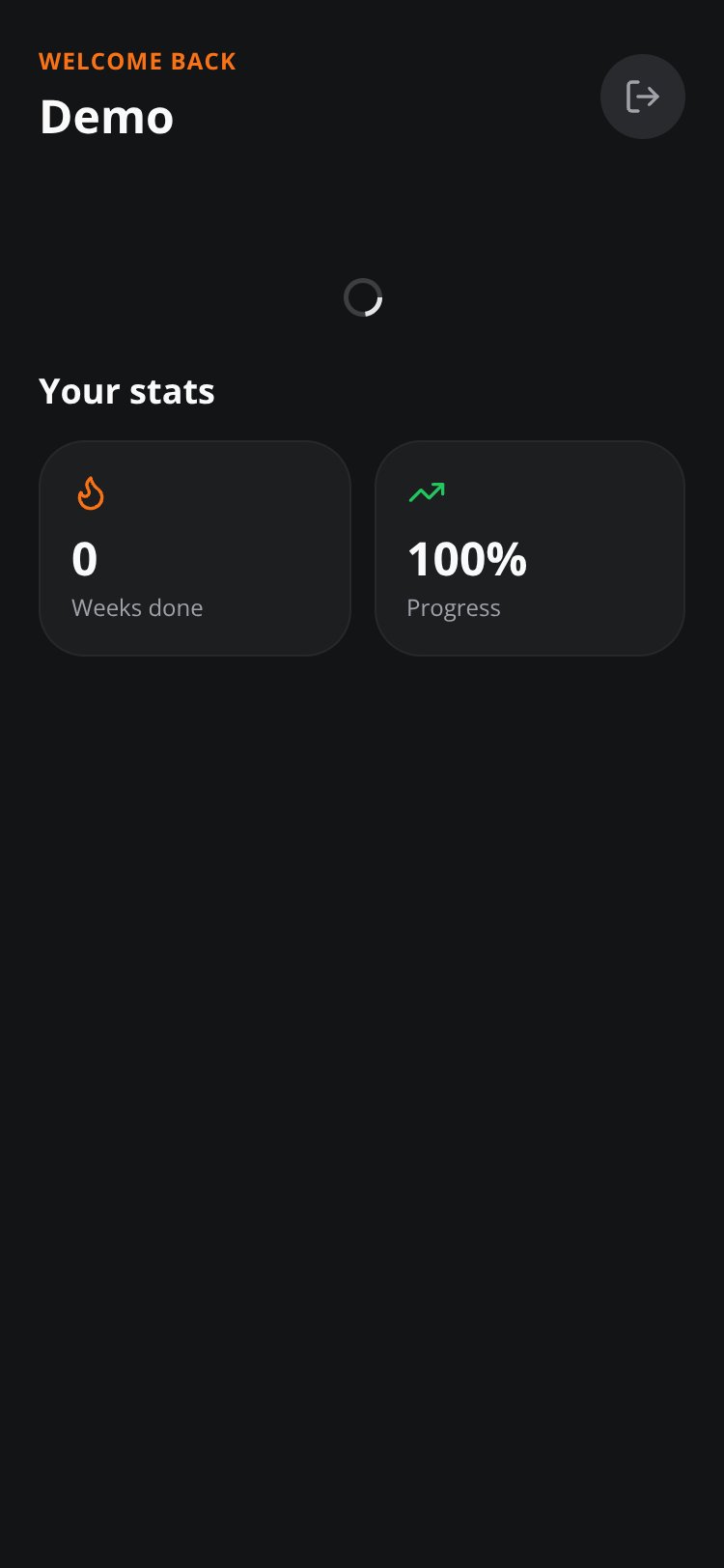 FitTrack screen 2