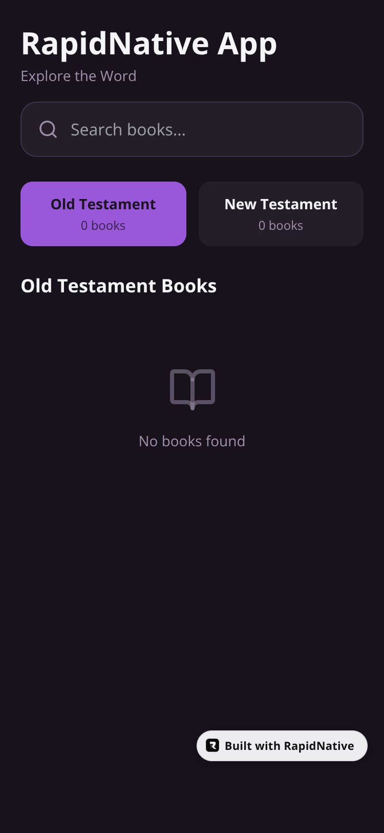 RapidNative App screen 1