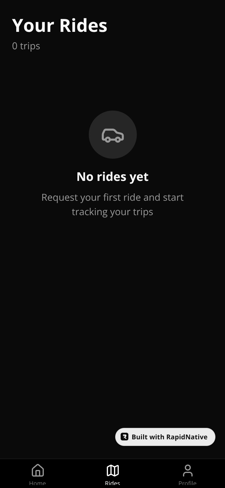 RapidNative App screen 3