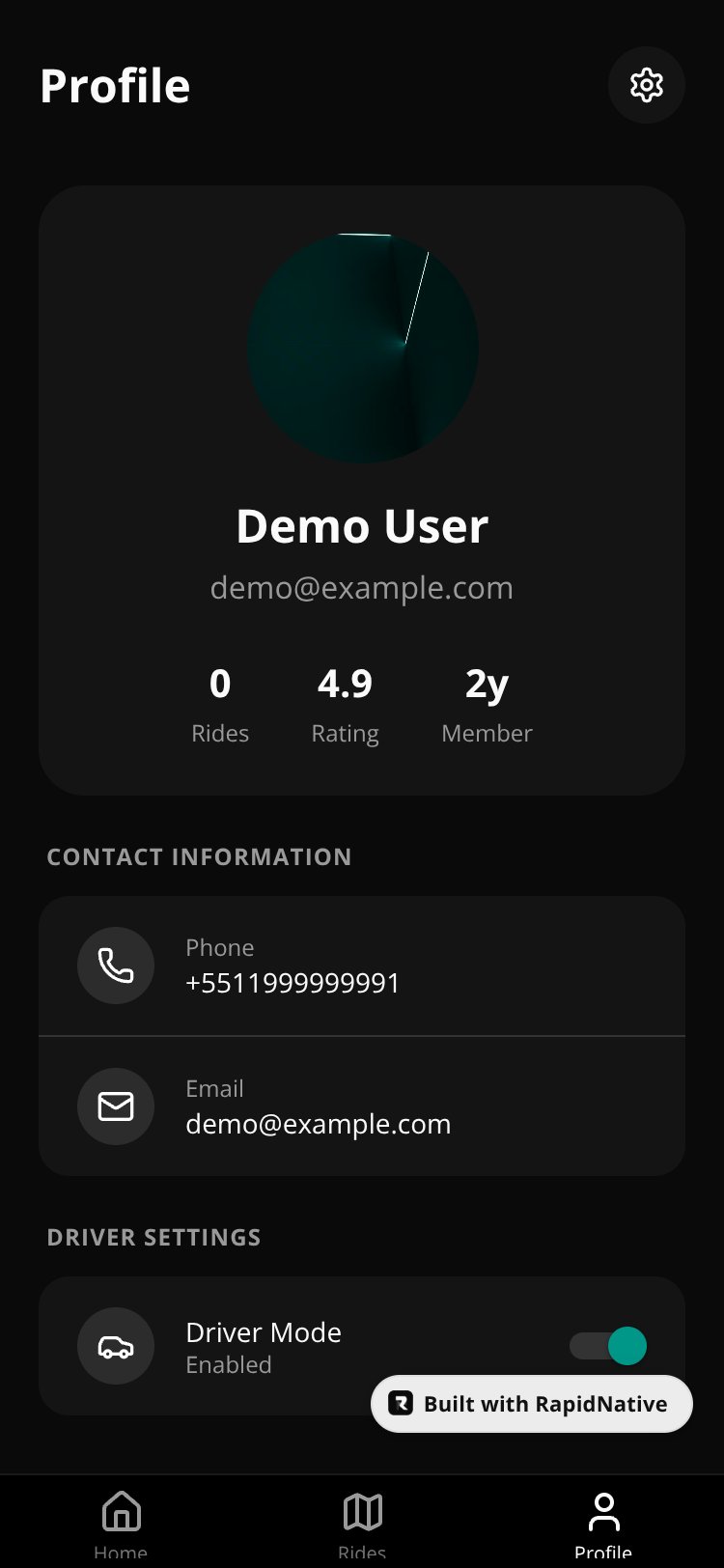RapidNative App screen 4