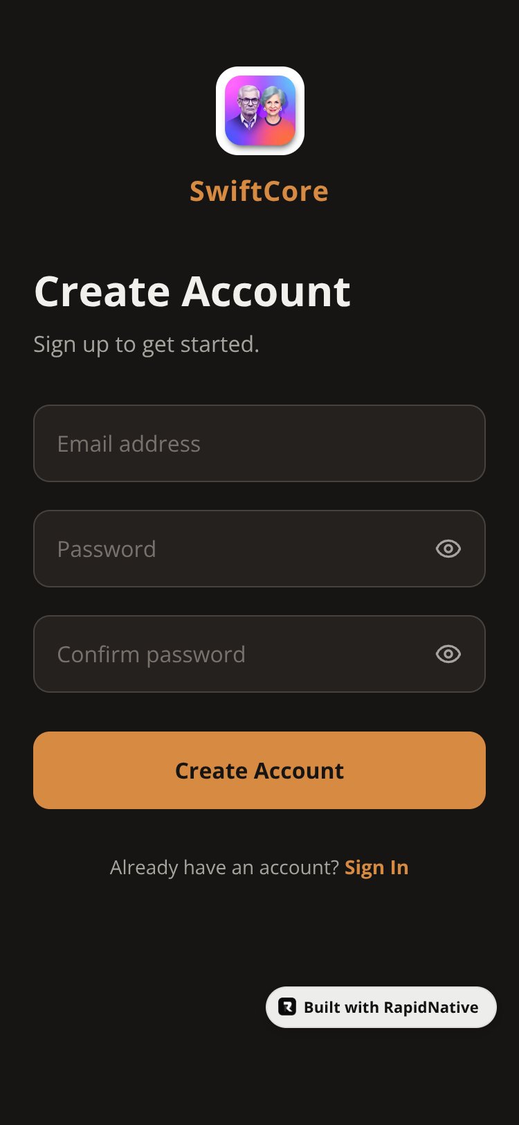 SwiftCore screen 2