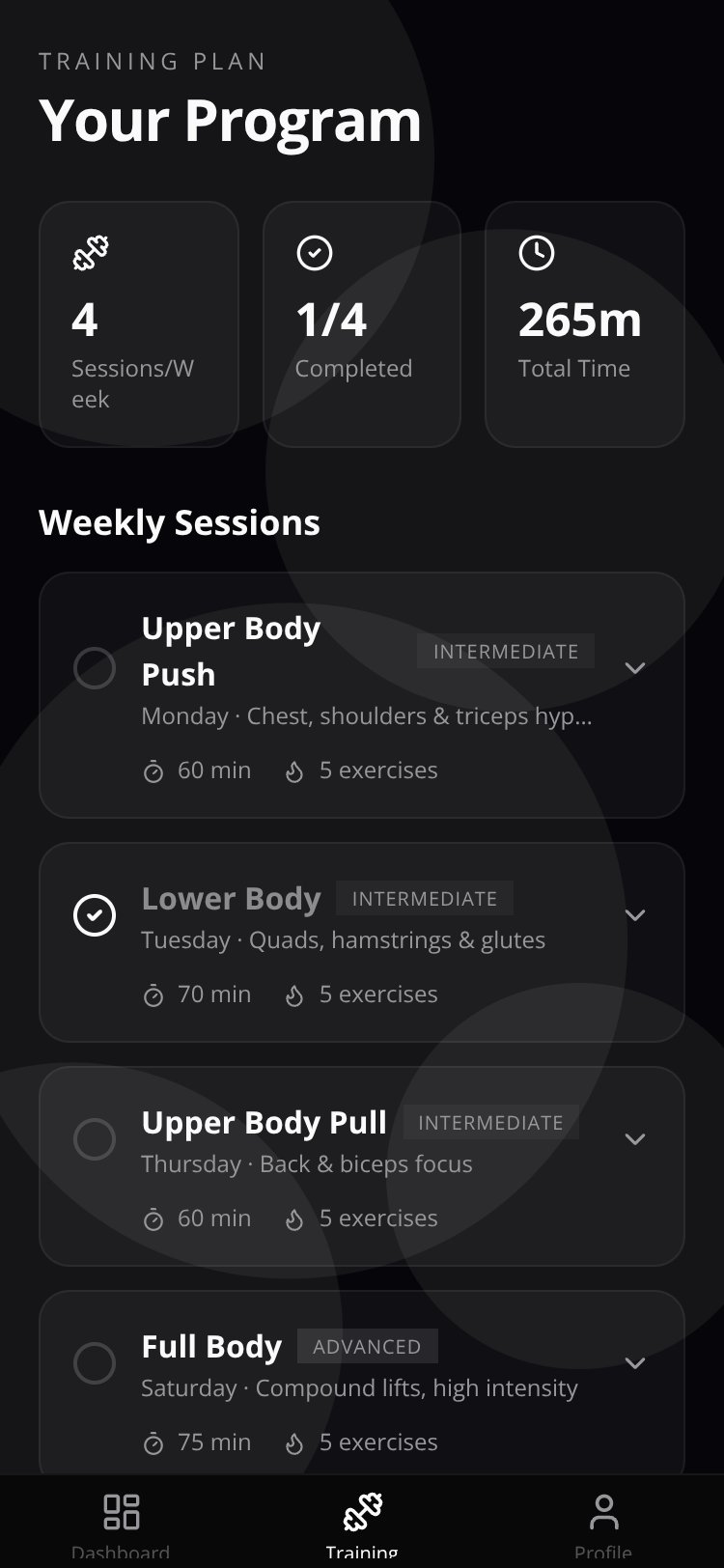 BodyCoachAI screen 3