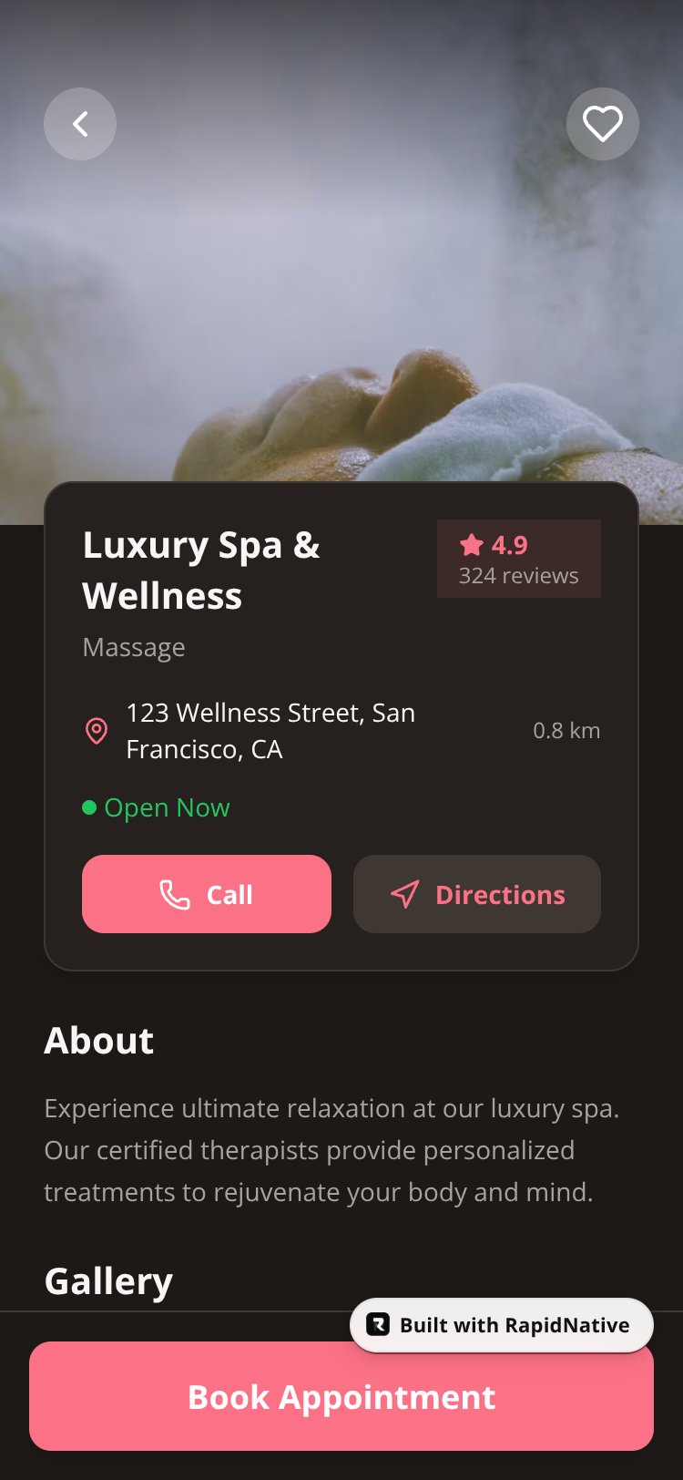 ServiceHub screen 3