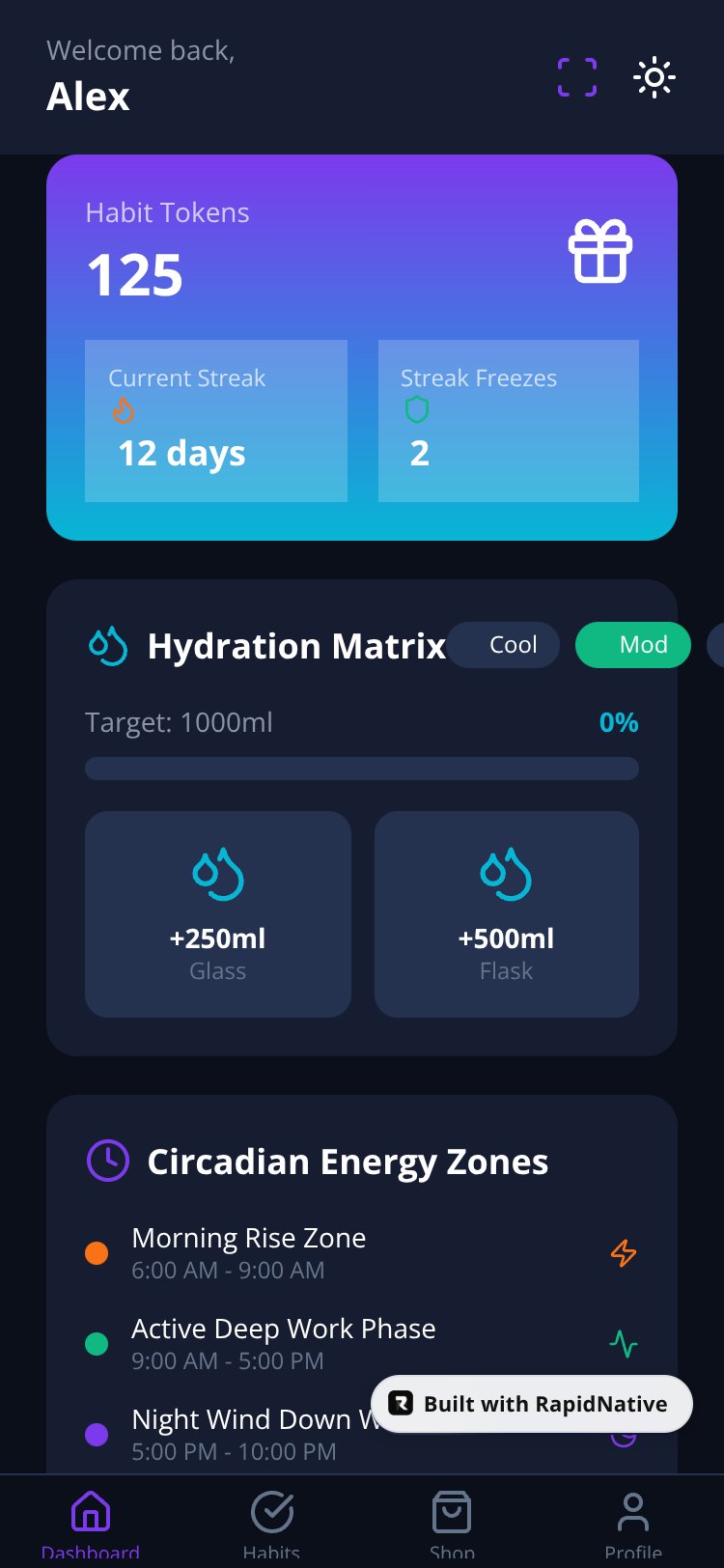 Habit Tracker App screen 3