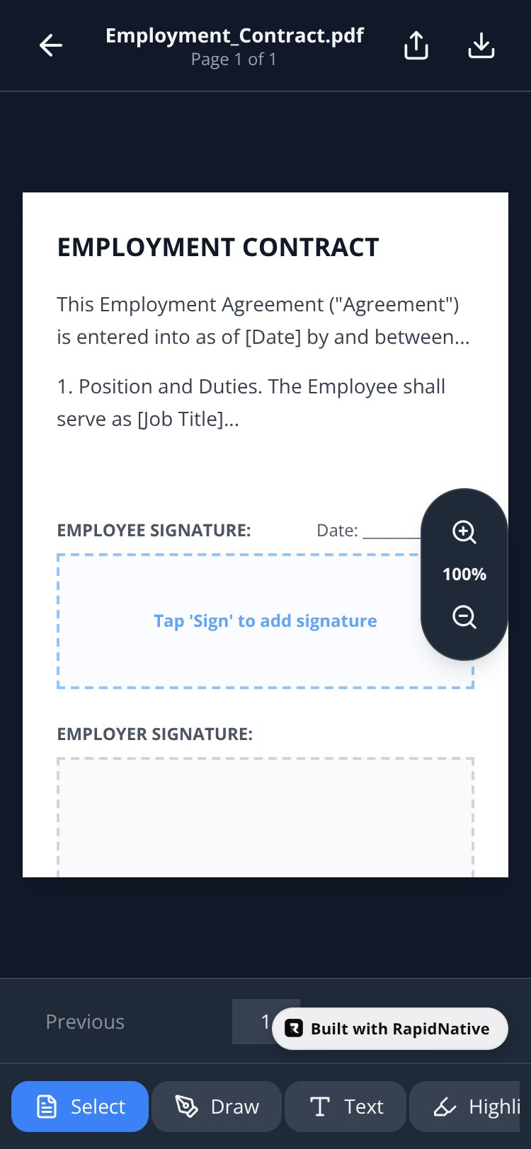PDFSign Pro screen 2