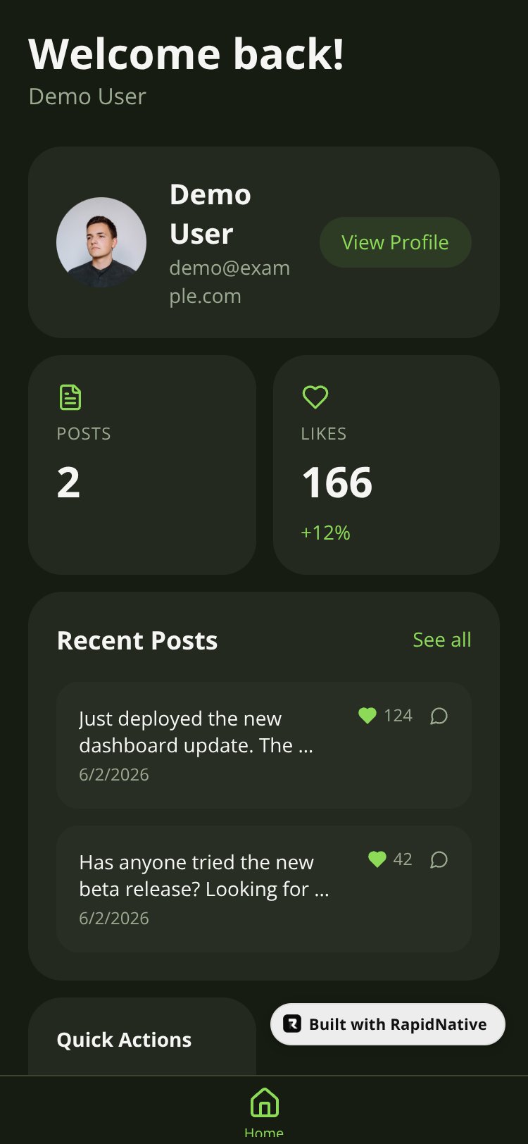 MyApp screen 1