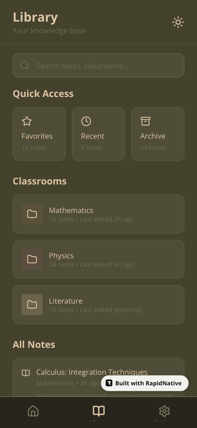 Scholar's Study screen 3