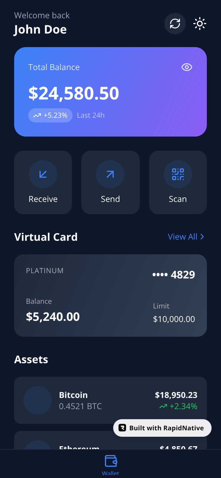 ChainPay screen 1