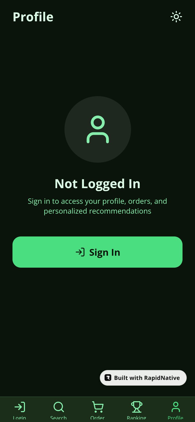 SwiftBase screen 2