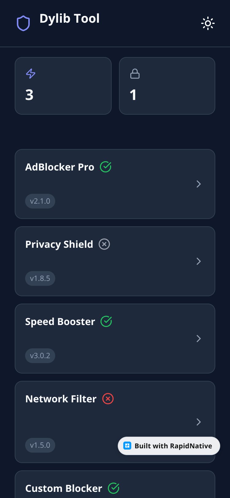 Adblock Toggler screen 1