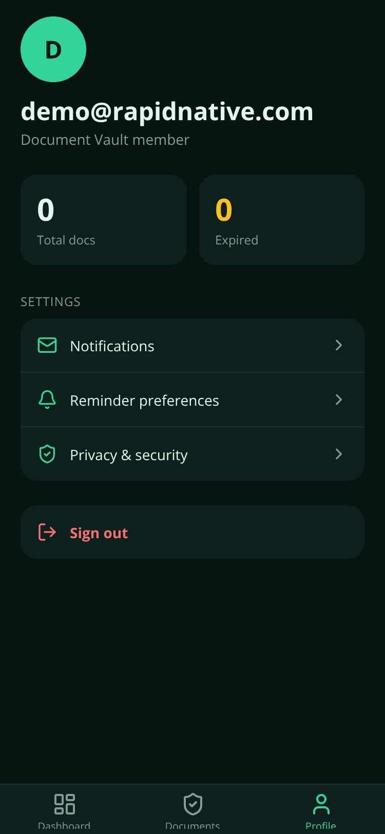 Vault screen 4