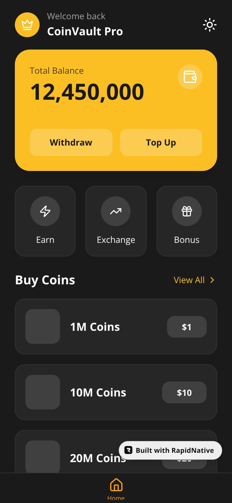 expo-nativewind screen 1