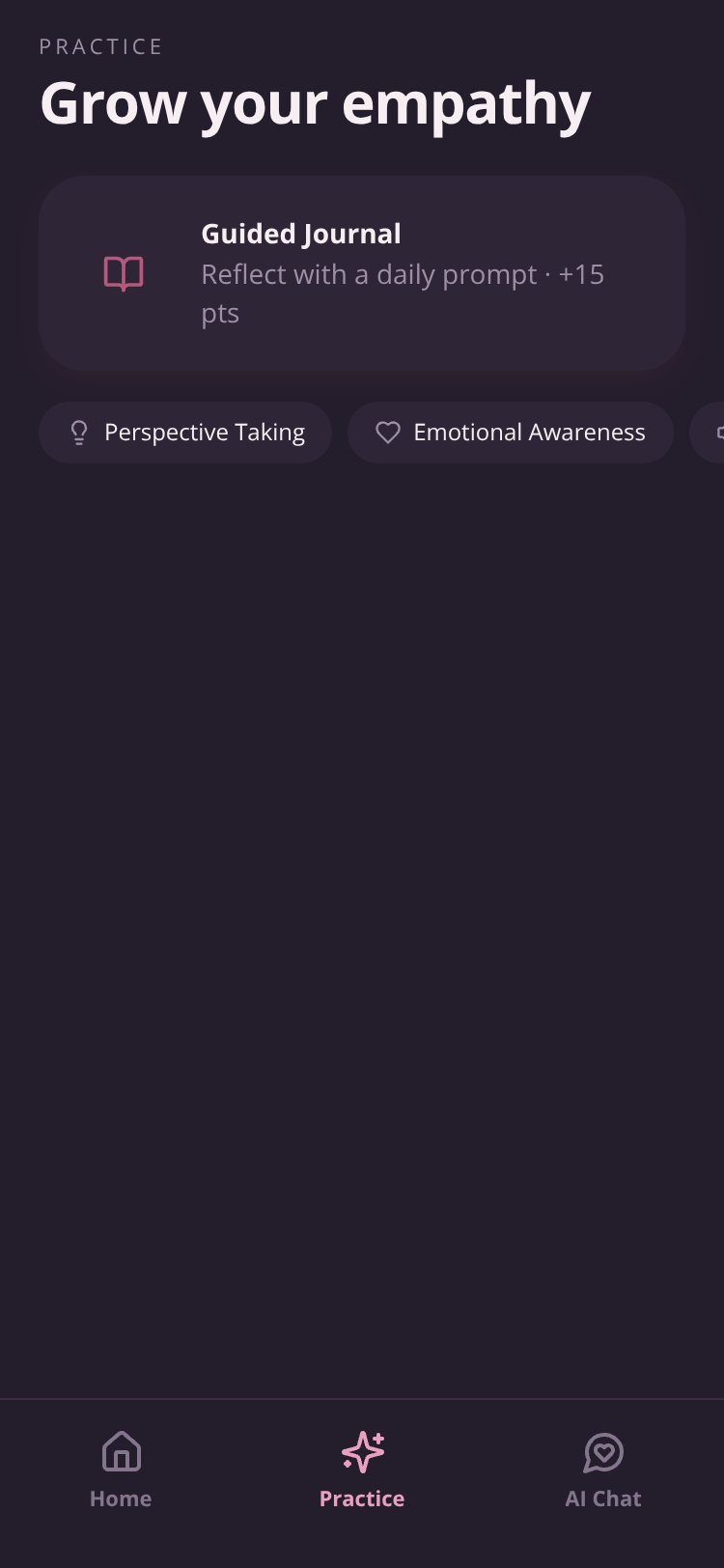 Empathy Points screen 2