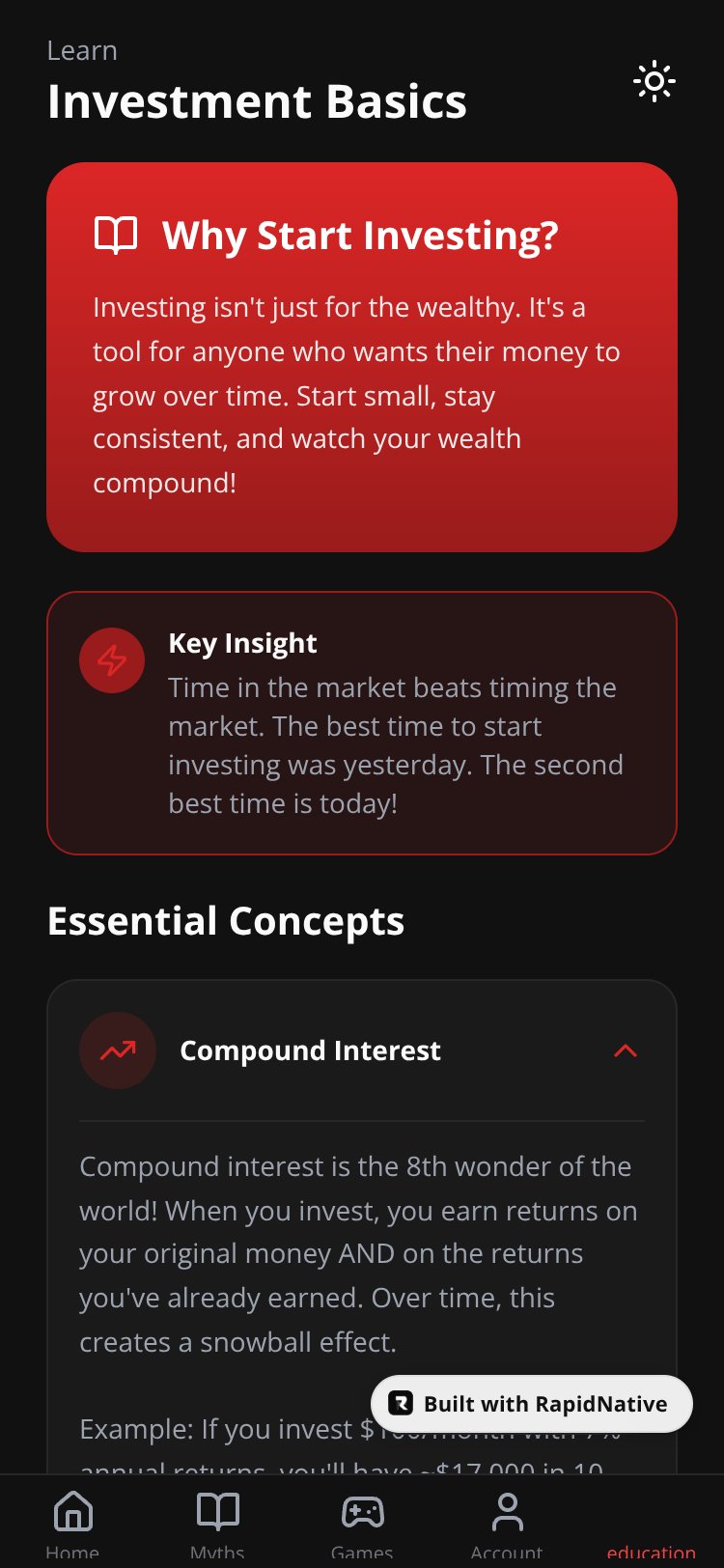 UOB Spare Change screen 3