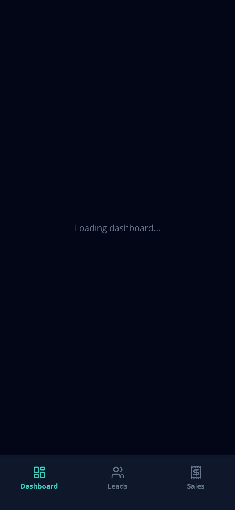 LeadCRM screen 1