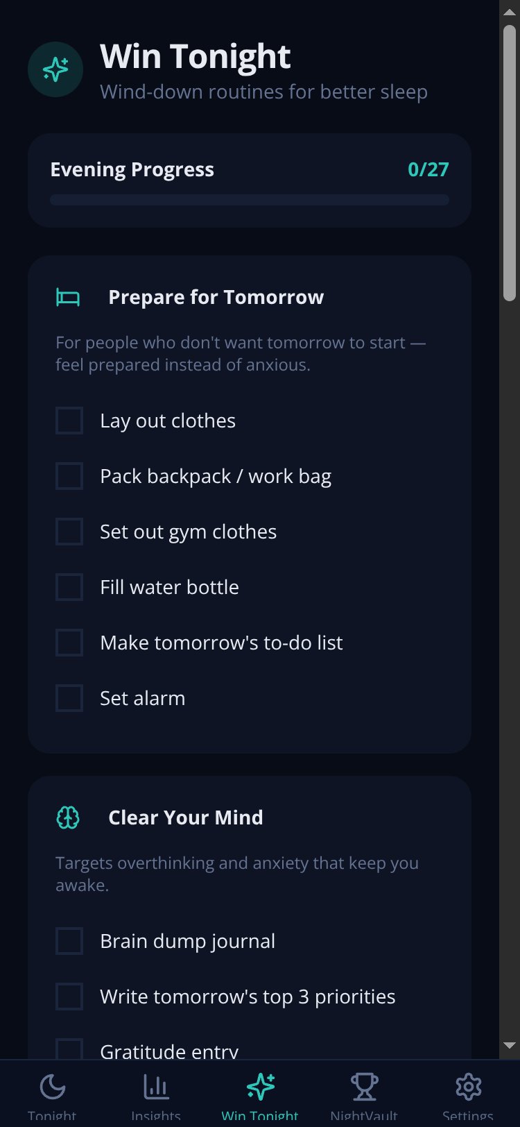 SleepStakes screen 2