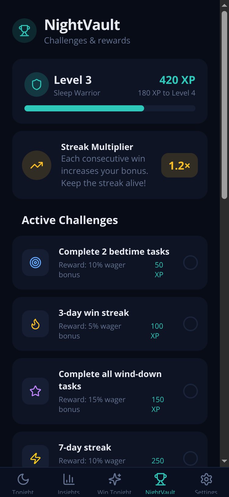 SleepStakes screen 3