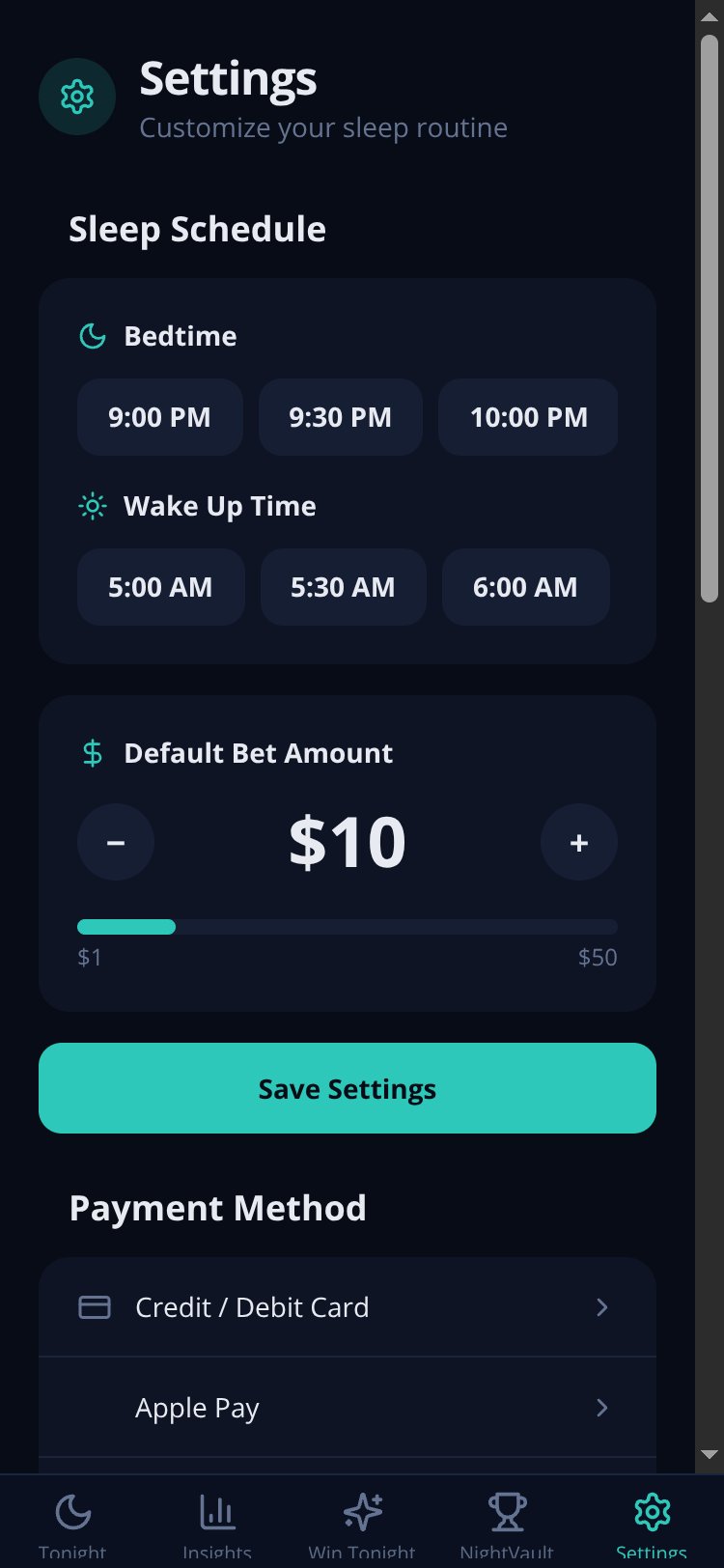 SleepStakes screen 4
