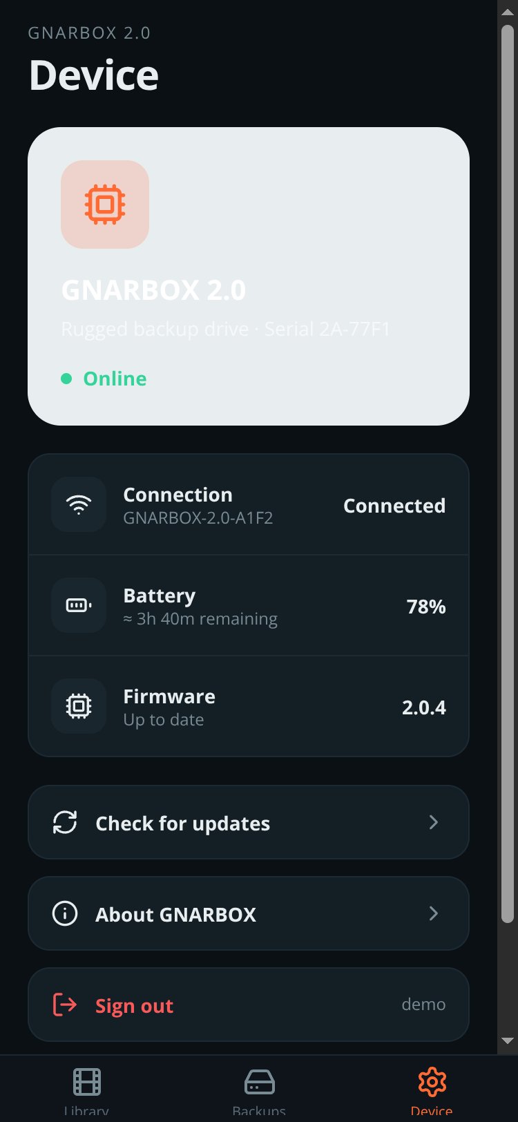GNARBOX 2.0 screen 4